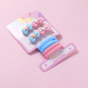 Bow Kids' Hair Accessory Set 6pcs - Image 3