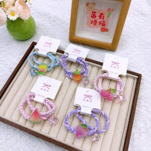 Faceted Hair Tie 2pcs-1 - Image 1