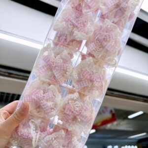 Lace Bow Hair Tie 2pcs-1 - Image 1