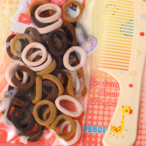 Hang Card Scrunchie and Comb Set – Coffee - Image 3