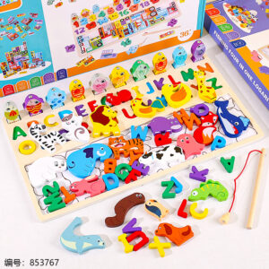 385 4-in-1 Abacus Puzzle Toy - Image 2