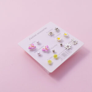 Random Mixed Style Epoxy 7Pairs Earring-7 - Image 2