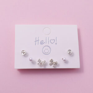 Random Mixed Style Fashion 3Pairs Earring-2 - Image 1