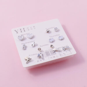 Random Mixed Style Epoxy 7Pairs Earring-1 - Image 2