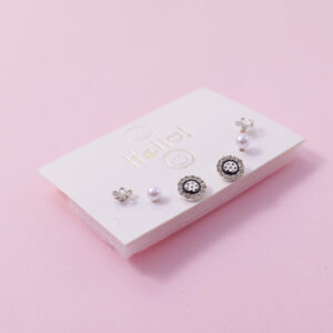 Random Mixed Style Fashion 3Pairs Earring-4 - Image 2