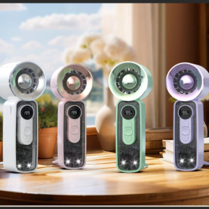 Digital Display Handheld Mini Fan - Image 1