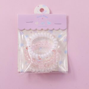 Small Flower Hair Ties 3pcs - Image 1