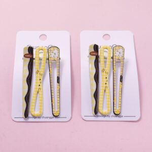 Happy Dog Acrylic Hair Clip3pcs - Image 1