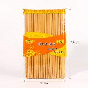 0172 Knuckleless 27 Long Hot Pot Charcoal Chopsticks 40 Pairs/Pack - Image 3