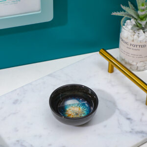 Sand gold ceramic tea cup 150ml - Image 3