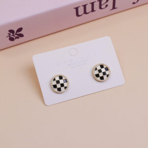 Round Double Color Stud Earring N0264 - Image 1