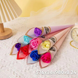 Single rose soap flower - Image 2