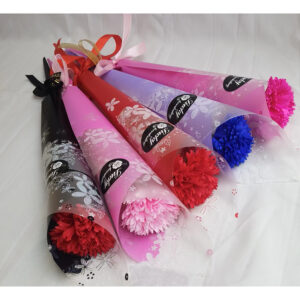 Single carnation soap flower - Image 2