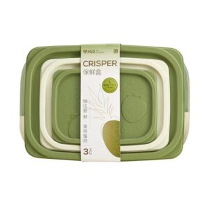 Square fresh-keeping box 3pcs set-6676-3 - Image 3