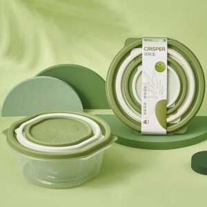 Round fresh-keeping box 3pcs set-6670-3 - Image 1