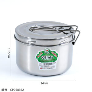 14cm stainless steel round lunch box - Image 3