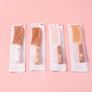 Cream White Round-Handle Comb NC318 - Image 1