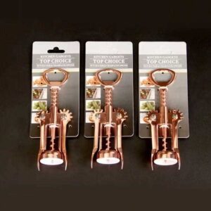 241 Hanging Card Rose Gold Wine Opener/18 - Image 1
