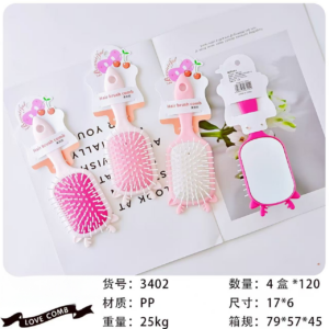 Pink Series Deer Mirror Brush 3402 - Image 1
