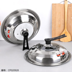 34cm Non-Magnetic Visible Elegant Pot Lid / Standing Handle - Image 1