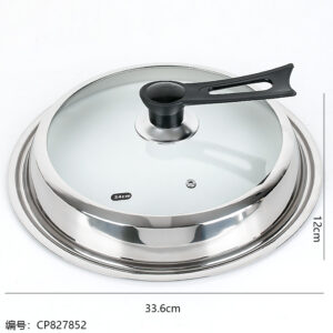 34cm Elegant Fully Visible Pot Lid / Standing Handle - Image 2