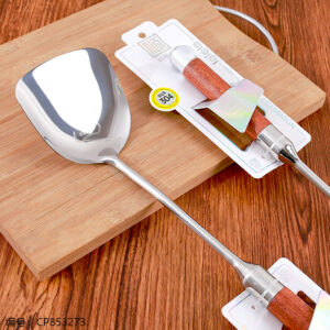 482 New Round Head Rosewood Glossy Spatula 1*12 - Image 2