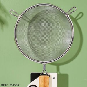 8198 Clamp Wood 14cm Mesh Strainer - Image 3