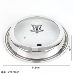 32cm Elegant Steel Ball Fully Visible Pot Lid - Image 3