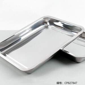 Yueqiang 40x30cm (0.7mm) Full-Size Flanged Rectangular Tray - Image 3