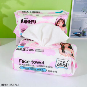 2220 Pink Large Kitchen Wet Wipes - Image 2