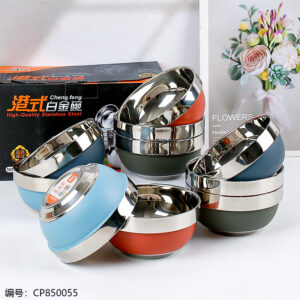 Colorful 12cm Hong Kong style Platinum Bowl (304) - Image 1