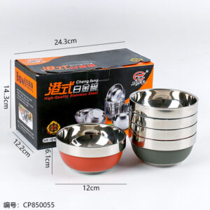 Colorful 12cm Hong Kong style Platinum Bowl (304) - Image 3