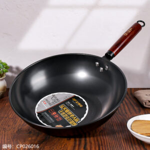 32 Iron Ion Wooden Handle Frying Pan / No Handle on Both Sides - Image 1