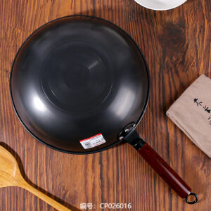 32 Iron Ion Wooden Handle Frying Pan / No Handle on Both Sides - Image 2