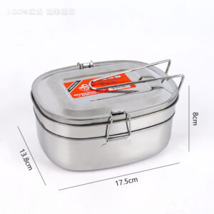 Retangular iron lunch box - Image 2