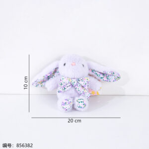 Five-Flower Bow Tie Rabbit Charm - Image 2