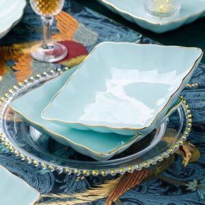 7-inch Floral Edge Square Plate - Image 2