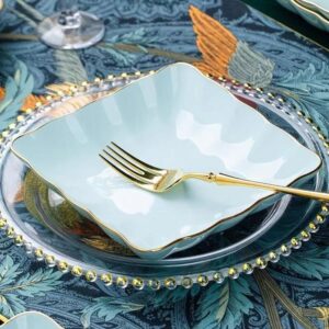 7-inch Floral Edge Square Plate - Image 3