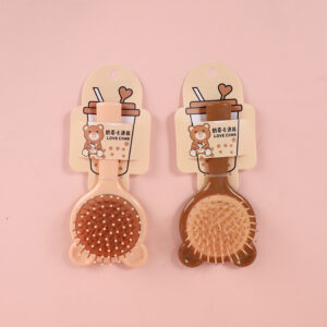 Bubble tea color bear airbag comb - Image 1