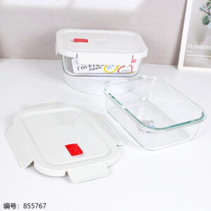 8004 Rectangular Glass Food Storage Container 1040ml - Image 3