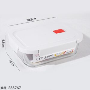 8004 Rectangular Glass Food Storage Container 1040ml - Image 4