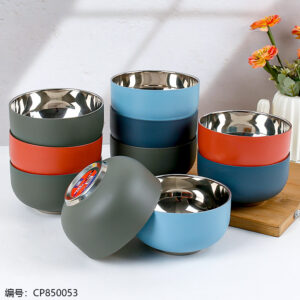 Colorful 304 Double retro bowl 13cm - Image 1