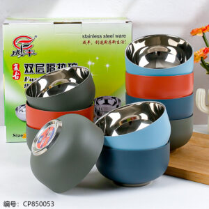 Colorful 304 Double retro bowl 13cm - Image 2