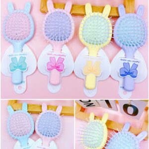 Rabbit ear airbag comb with hangtag-7701 - Image 1