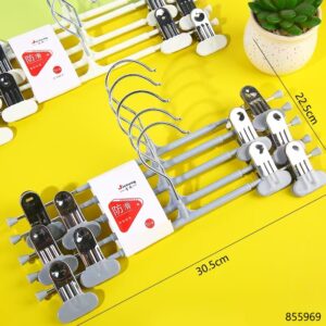 Anti-slip Trouser Clips 5pcs Per Card Mixed Color-101 - Image 1