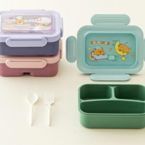 Cute 3-Compartment Lunch Box - Image 1