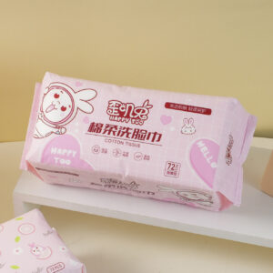 Rabbit Cotton-Soft Facial Tissue 72 Sheets - Image 2