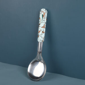 Colorful pattern short rice spoon - Image 1