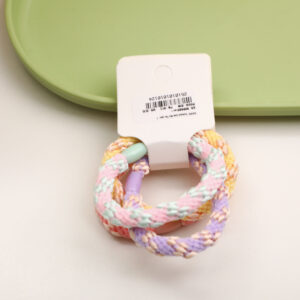 Textured Color Hair Ties 4pcs - 1 - Image 2