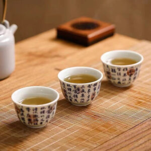 Lanting blue and white teacup 50ml - Image 1